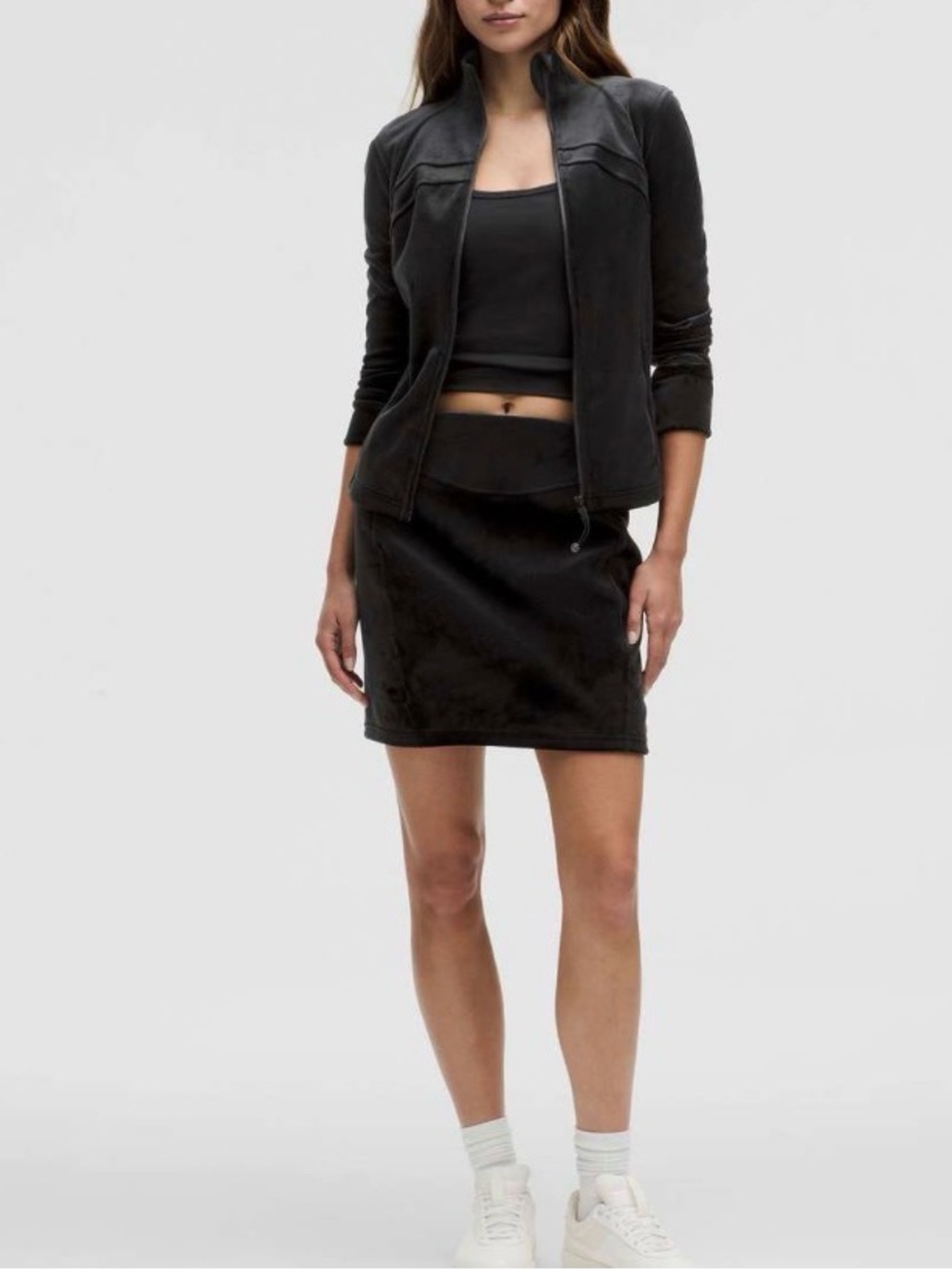 Lululemon Scuba HR Mini Skirt *Velvet XS BNWT Black